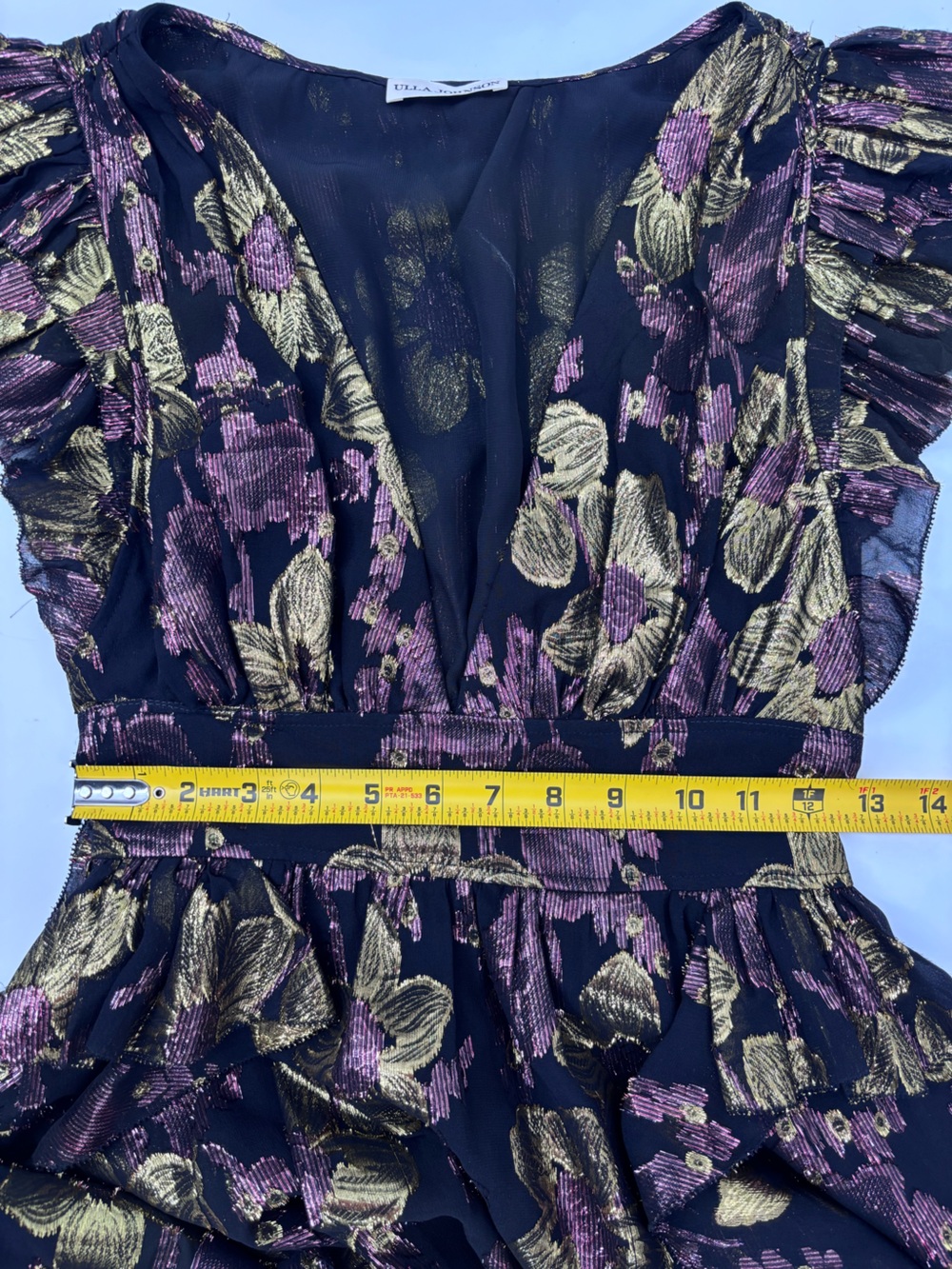 Ulla Johnson Nerissa Dress
Black Floral High-Low Ruffle Midi Dress - Picture 7 of 13